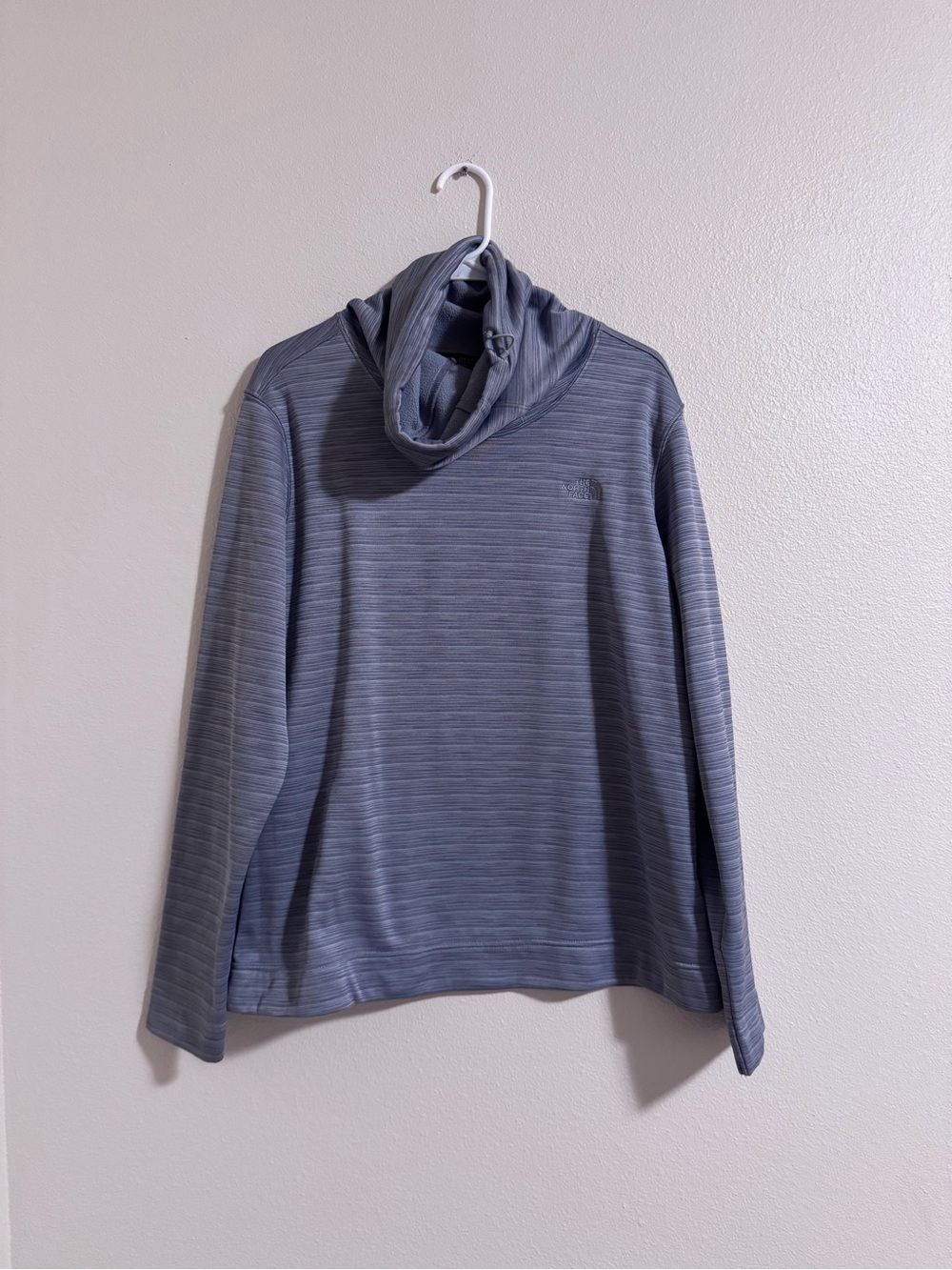 The North Face Heathered Slate Blue Turtleneck Sweater